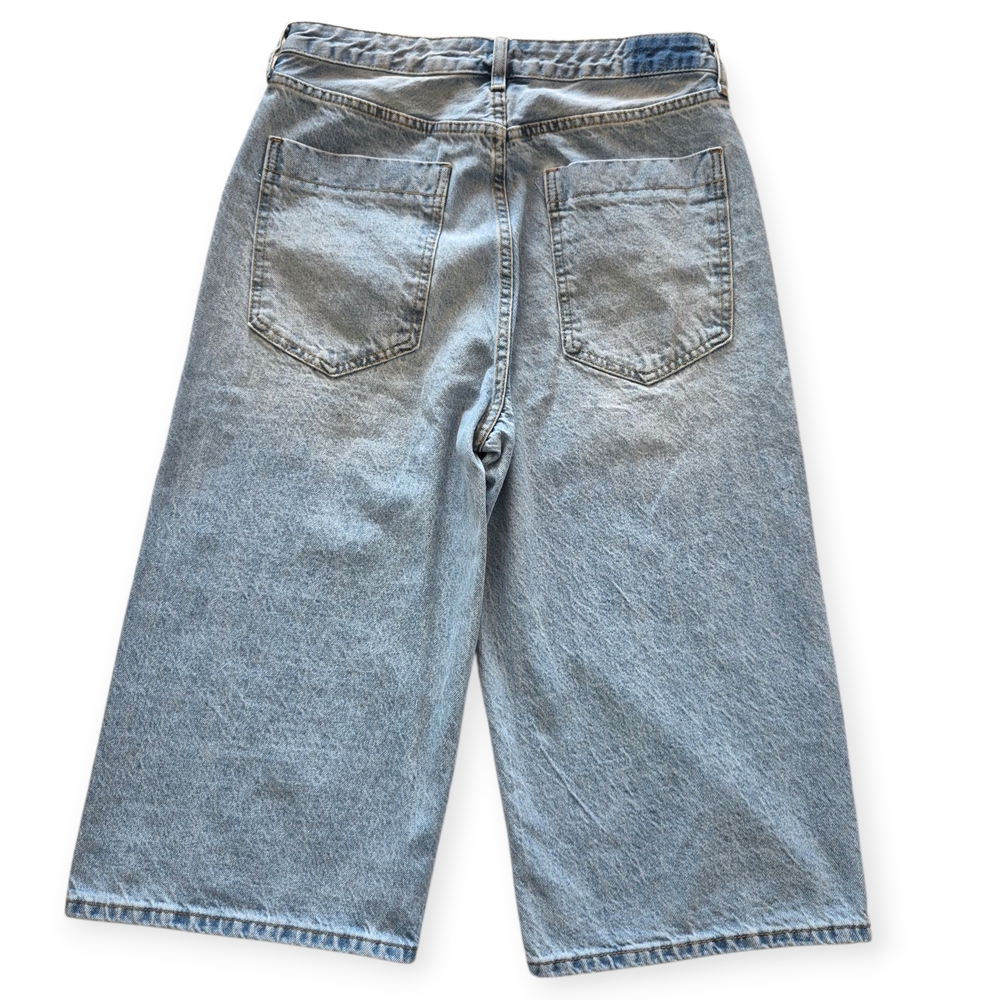S.O.N.G. Denim Jorts-Long Shorts Light Denim Wash Sz 7/28 - Picture 3 of 7